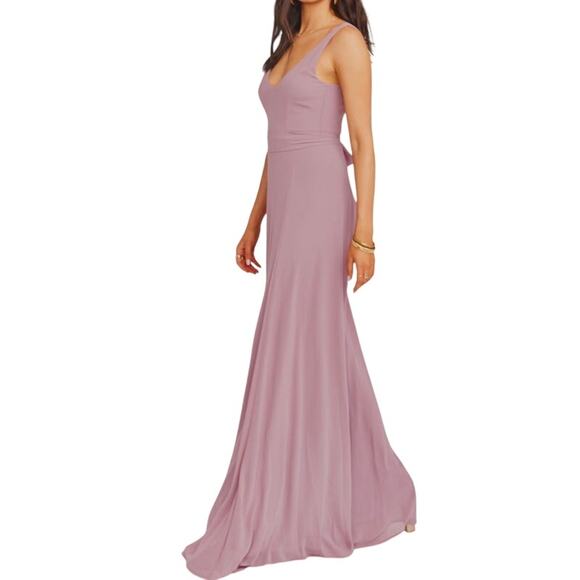 Show Me Your Mumu Jenn Maxi Dress Antique Rose Chiffon Size XS NWT - Picture 1 of 7